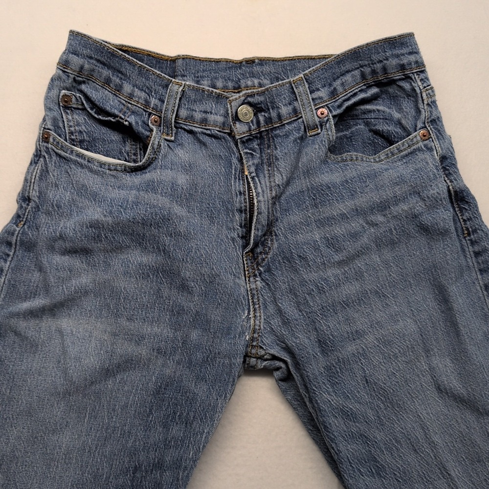 Vintage Levis Jeans Mens Blue 527 Boot Cut Slim Low Rise Denim Pants Y2K Worn